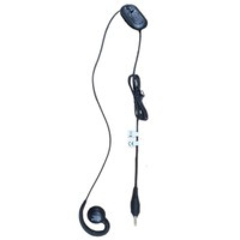 Over the ear headset (3.5mm) w/mic and PTT button w/clip.