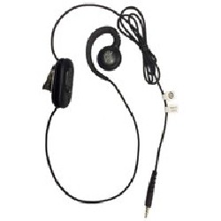 Standard 3.5MM WIRED HEADSET FOR PTT + VOIP W/ ROTATING EAR PIECE FOR RIGHT/LEFT EAR WEARING.