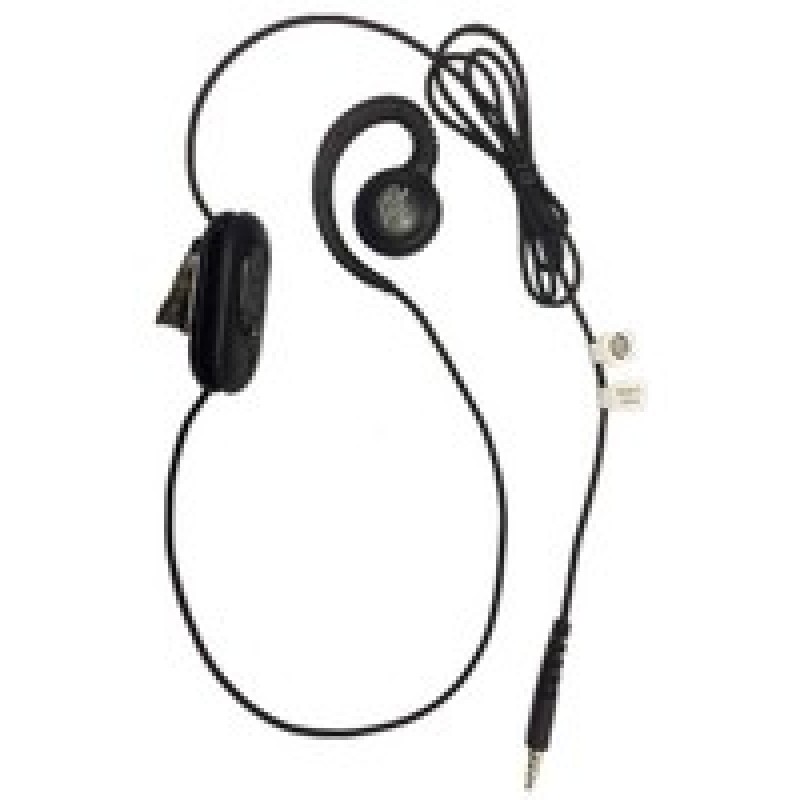 Standard 3.5MM WIRED HEADSET FOR PTT + VOIP W/ ROTATING EAR PIECE FOR RIGHT/LEFT EAR WEARING.