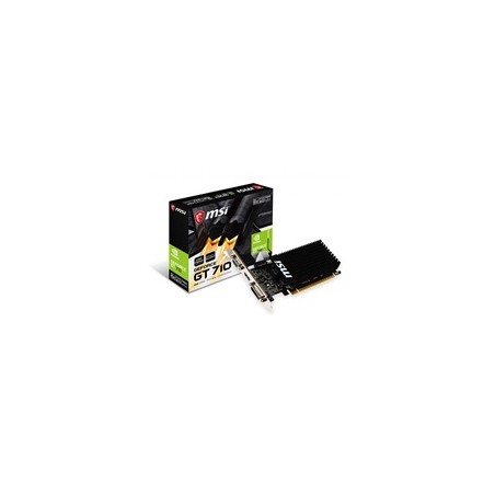MSI VGA NVIDIA GeForce GT 710 2GD3H LP, 2G DDR3, 1xHDMI, 1xVGA, 1xDVI