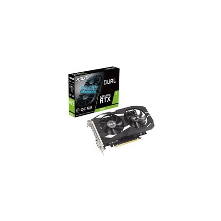 ASUS VGA NVIDIA GeForce RTX 3050 DUAL OC 6GB, RTX 3050, 6GB GDDR6, 1xDP, 1xHDMI, 1xDVI