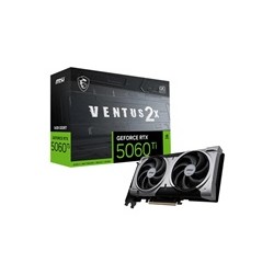 MSI VGA NVIDIA GeForce RTX 5060 Ti 16G VENTUS 2X OC PLUS, RTX 5060 Ti, 16GB GDDR7, 3xDP, 1xHDMI