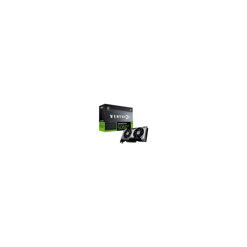 MSI VGA NVIDIA GeForce RTX 5060 Ti 16G VENTUS 2X OC PLUS, RTX 5060 Ti, 16GB GDDR7, 3xDP, 1xHDMI