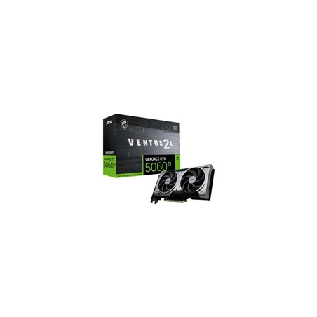 MSI VGA NVIDIA GeForce RTX 5060 Ti 16G VENTUS 2X OC PLUS, RTX 5060 Ti, 16GB GDDR7, 3xDP, 1xHDMI