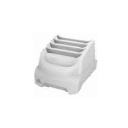 Zebra TC21/TC26 Healthcare White 4-Slot Battery Charger, PS And DC Cable Sold Separately (PWR-BGA12V50W0WW, Cbl-DC-381A1-01)