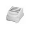 Zebra TC21/TC26 Healthcare White 4-Slot Battery Charger, PS And DC Cable Sold Separately (PWR-BGA12V50W0WW, Cbl-DC-381A1-01)