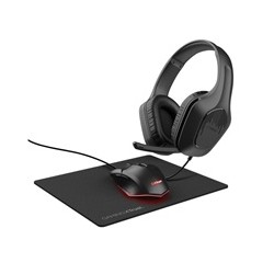 TRUST Sada sluchátka + myš + mousepad GXT 790 3v1 Gaming Bundle, černá
