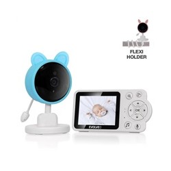 EVOLVEO Baby Monitor N3, LCD displej, IR přísvit, modrá