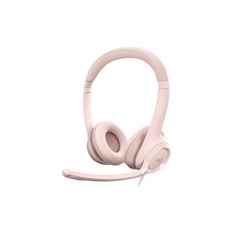 Náhl. sada Logitech Stereo USB Headset H390,růžová