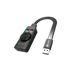 C-TECH Zvuková karta SC-7Q, 7.1 surround sound, audio switch