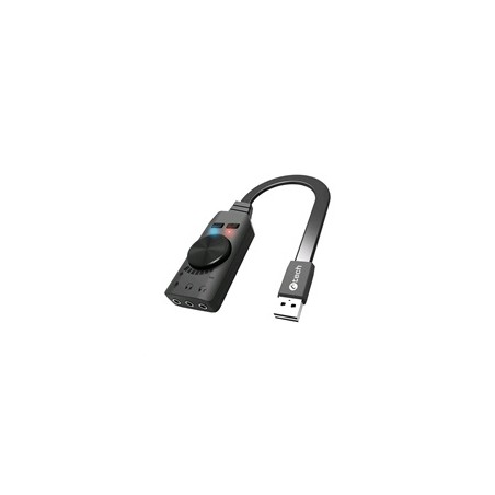C-TECH Zvuková karta SC-7Q, 7.1 surround sound, audio switch