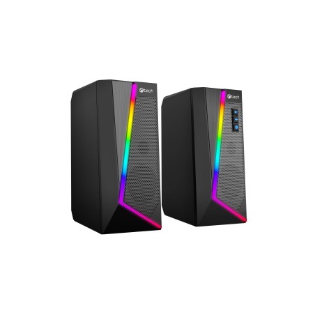 C-TECH reproduktory SPK-17, 2.0, RGB, černá