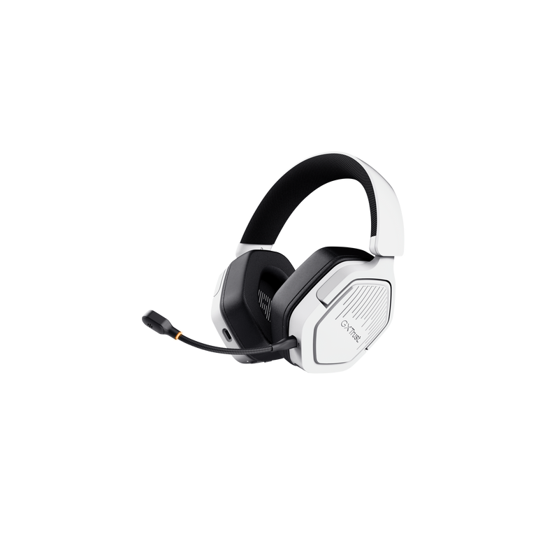 TRUST Herní sluchátka GXT 493W Carus, Bluetooth, 2.4GHz, bílá