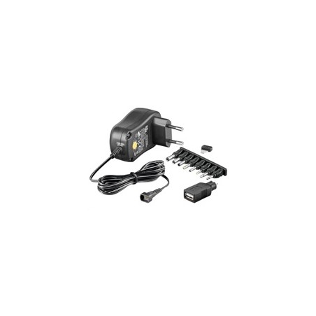 Goobay Univerzální napájecí adaptér 230V/3-12V stejnosměrný 1500mA
