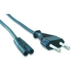 GEMBIRD Kabel napájecí 230V 1,8m (2-pin C7 konektor "flexošňůra")