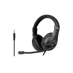C-TECH Sluchátka MHS-05, 3,5mm jack, k PC, černá