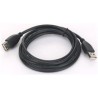 GEMBIRD Kabel USB 2.0 A-A prodlužovací 1,8m Professional (černý, zlacené kontakty)