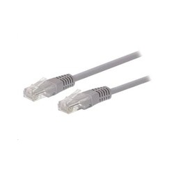 C-TECH kabel patchcord Cat5e, UTP, šedý, 0,5m