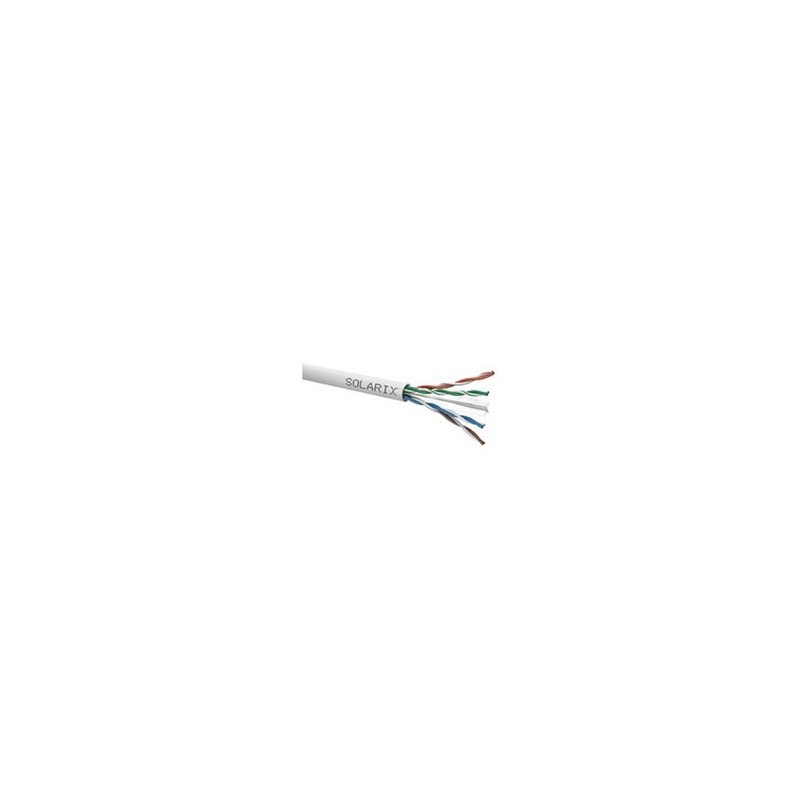 Instalační kabel Solarix UTP, Cat6, drát, PVC, box 305m