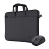 TRUST Sada brašna na notebook 16" Notebook Bag + Bezdrátová Myš, černá