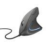 TRUST Myš Verto ergonomic mouse USB, black (černá)
