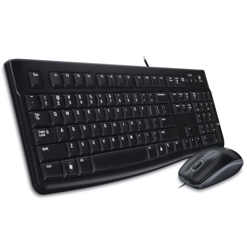 set Logitech MK120, drátový, USB, CZ/SK