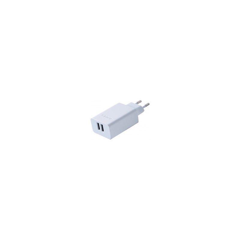 Sony AC/USB Adaptor/2 Ports 3.0A Incl USB AB Cbl White