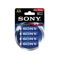 Sony Stamina Plus Alkaline AA 1.5V/LR6 1.5V 4PK