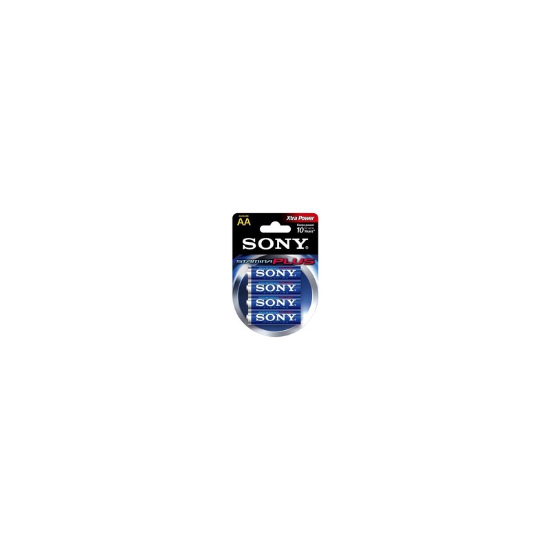Sony Stamina Plus Alkaline AA 1.5V/LR6 1.5V 4PK