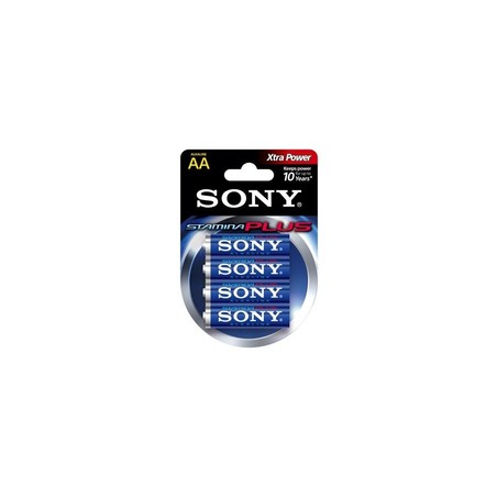 Sony Stamina Plus Alkaline AA 1.5V/LR6 1.5V 4PK