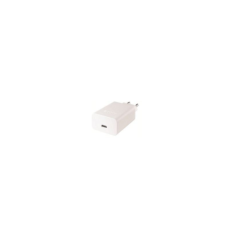 Sony AC/USB Adaptor/1 Port 3.0A Incl USB C Cable White
