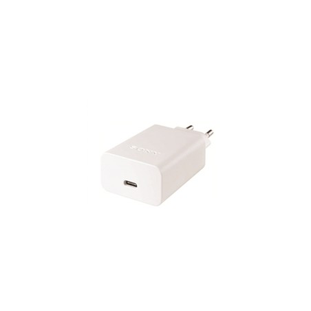 Sony AC/USB Adaptor/1 Port 3.0A Incl USB C Cable White