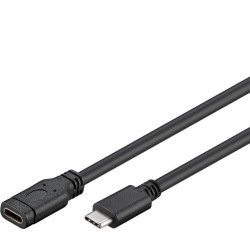 PREMIUMCORD USB- C prodlužovací kabel (USB 3.1 generation 1), C/M - C/F, 1m