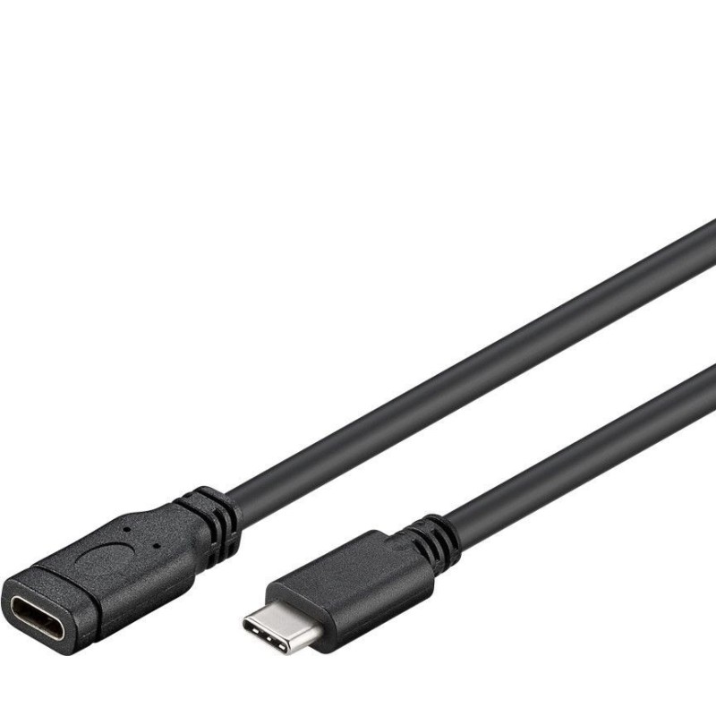 PREMIUMCORD USB- C prodlužovací kabel (USB 3.1 generation 1), C/M - C/F, 1m