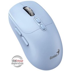 GENIUS myš NX-8080S BT/ duální Bluetooth + 2,4GHz/ 1600 dpi/ Copilot/ bezdrátová/ tichá/ modrá