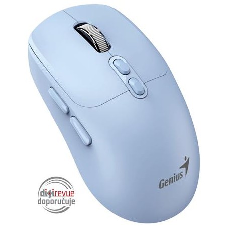 GENIUS myš NX-8080S BT/ duální Bluetooth + 2,4GHz/ 1600 dpi/ Copilot/ bezdrátová/ tichá/ modrá