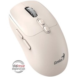 GENIUS myš NX-8080S BT/ duální Bluetooth + 2,4GHz/ 1600 dpi/ Copilot/ bezdrátová/ tichá/ béžová