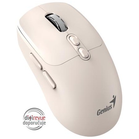 GENIUS myš NX-8080S BT/ duální Bluetooth + 2,4GHz/ 1600 dpi/ Copilot/ bezdrátová/ tichá/ béžová