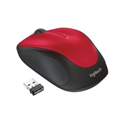 Logitech Wireless Mouse M235, red