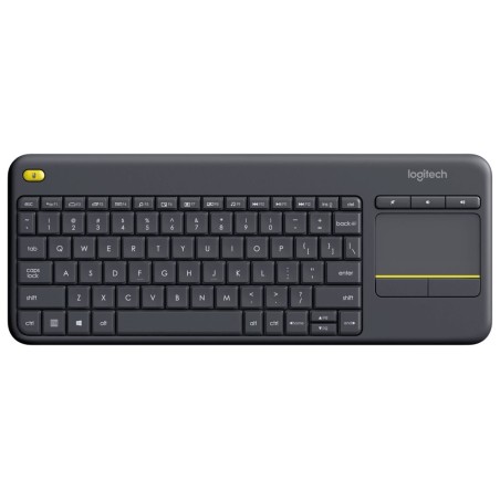 Logitech K400 plus/Bezdrátová USB/US layout/Černá