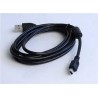 GEMBIRD Kabel USB 2.0 A-Mini B (5pin) propojovací, HQ s ferritovým jádrem, 1,8m, černý
