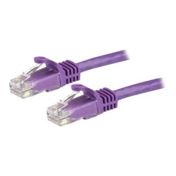 7.5 M CAT6 CABLE - PURPLE/SNAGLESS - 24 AWG COPPER WIRE