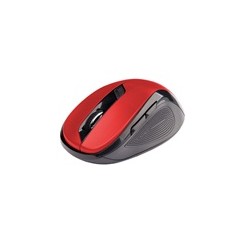 C-TECH myš WLM-02, černo-červená, bezdrátová, 1600DPI, 6 tlačítek, USB nano receiver
