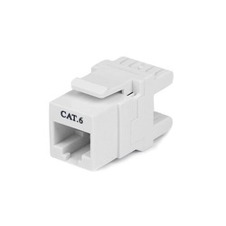180 CAT 6 KEYSTONE WALL JACK/.