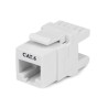 180 CAT 6 KEYSTONE WALL JACK/.