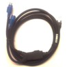 Zebra Cable, Auto-Host Detect - Keyboard Wedge: 7FT. (2M) Straight, PS/2 Power Port (Supports 12V Power Supply)