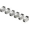 6 PACK CAT6A KEYSTONE JACK/RJ-45 SHIELDED