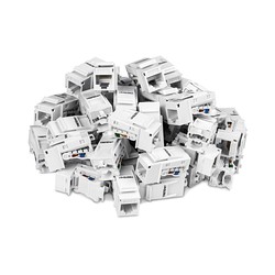 50 PACK CAT6 KEYSTONE JACK/RJ-45