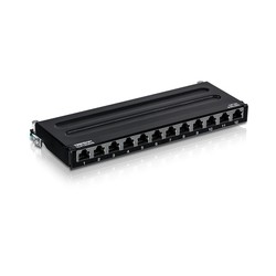 12-PORT CAT6A PATCH PANEL/SHIELDED