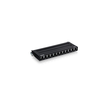 12-PORT CAT6A PATCH PANEL/SHIELDED